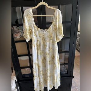 Abercrombie & Fitch Yellow Floral Dress